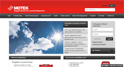 Desktop Screenshot of motek.no